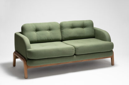 sofá de lujo de diseño moderno y con tela verde