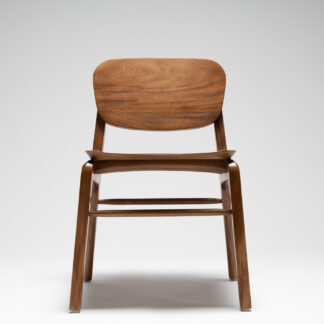 silla para comedor de lujo de madera sólida con diseño moderno