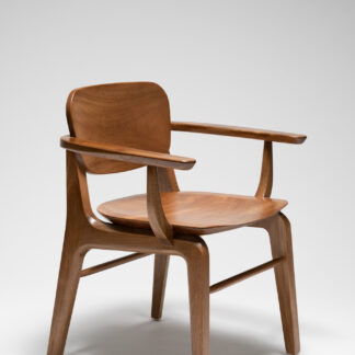 silla con descansabrazos para comedor de diseño moderno